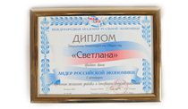 Диплом &quot;ЛИДЕР РОССИЙСКОЙ ЭКОНОМИКИ&quot;